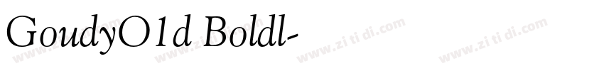 GoudyO1d Boldl字体转换